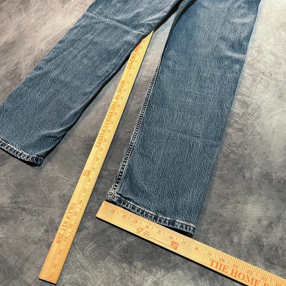 Y2K 2000s Levi's 505 Mid Wash Skater Grunge Blue Denim Jeans - Picture 4 of 6